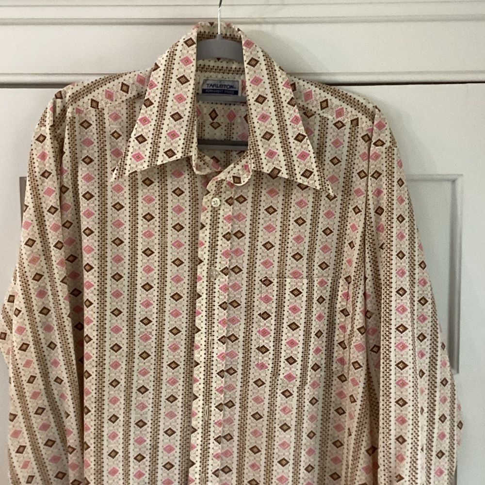 Vintage Patterned Button Down Shirt
